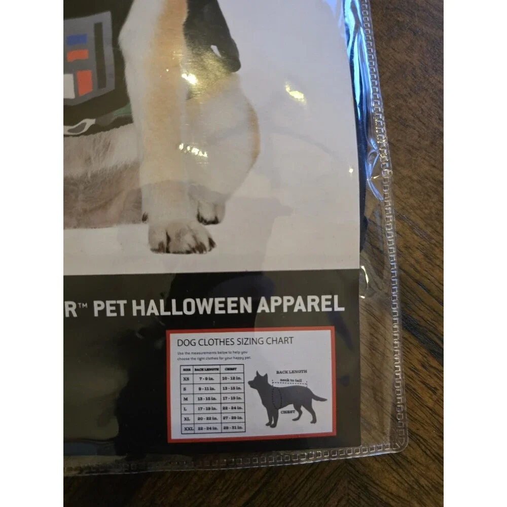 Star Wars Darth Vader Dog Costume Small Hood Cape Halloween New Futuristic